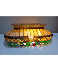 Vintage-Tiffany-Antique-Stained-Slag-Glass-Billiards-Lamp-Shade